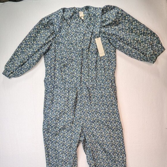 La Vie by Rebecca Taylor Chinon Floral Jumpsuit in Midnight Navy Size Large Rebe - Picture 9 of 16